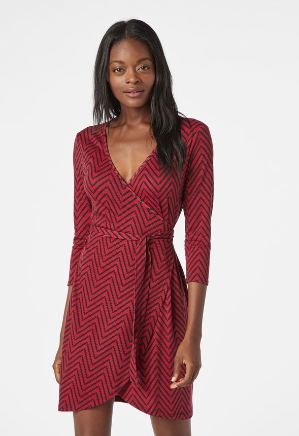 Knit Wrap Dress