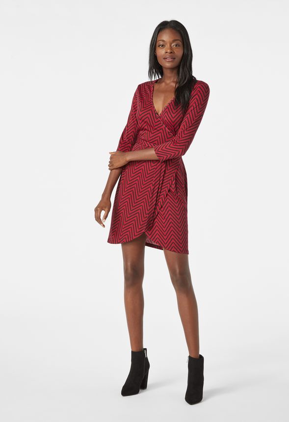 Knit Wrap Dress