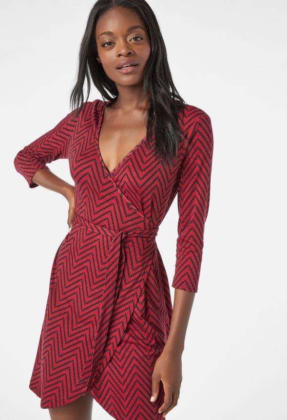 Knit Wrap Dress