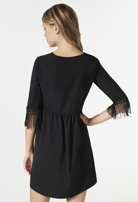 Fringe Shirt Dress