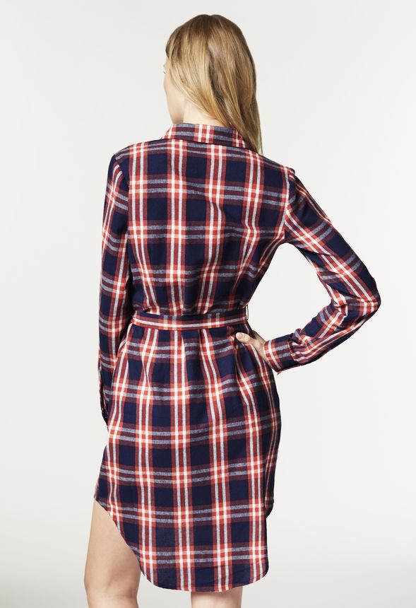 Flannel Shirt Dress
