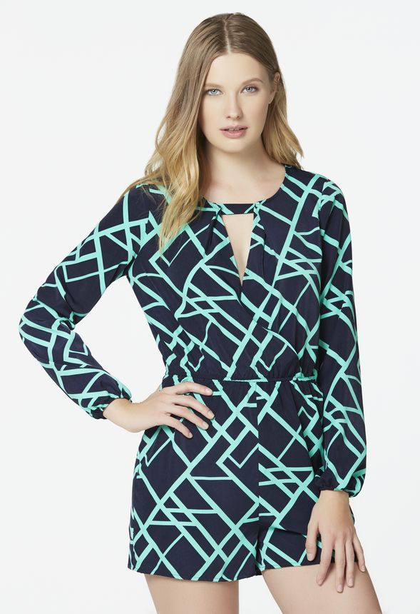 Wrap Long Sleeve Romper Clothing in Wrap Long Sleeve Romper - Get great ...