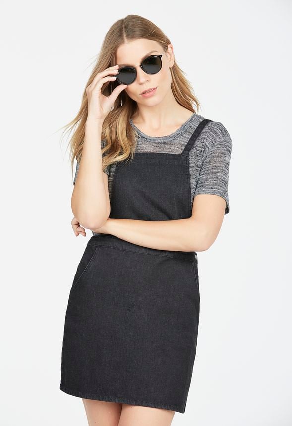 Denim Pinafore Dress