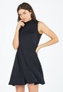 Mock Neck Trapeze Dress