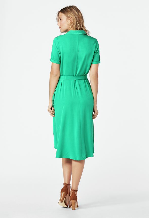 Easy High Low Shirt Dress Clothing in Easy High Low Shirt Dress Get