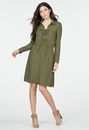 Lace-Up Shirt Dress