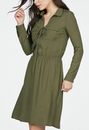 Lace-Up Shirt Dress