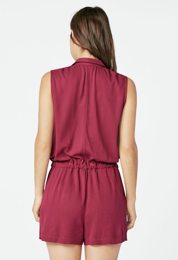 velvet red romper