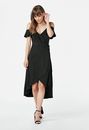 Cold Shoulder Wrap Dress