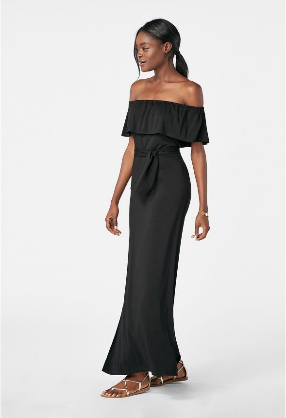 Off Shoulder Maxi Dress