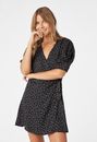 Blouson Sleeve Polka Dot Dress