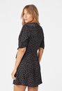 Blouson Sleeve Polka Dot Dress