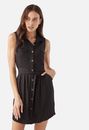 Sleeveless Utility Shirt Dress