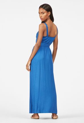 Button Front Maxi Dress