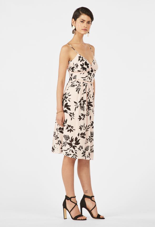 Strappy Fit And Flare Dress