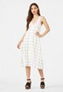 Vestido midi con botones