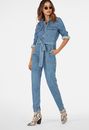 Long Sleeve Denim Jumpsuit