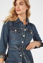 Belted Denim Dress