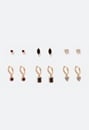 6-Pair Pack Gwen Glass Stones Mix Earrings