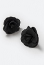 Riz Statement Fabric Flower Stud Earrings