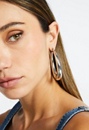 Cay Oval Smooth Tube Hoop Earrings