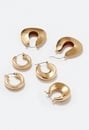 3-Pairs Holly Of Grad Hoop Earrings Pack