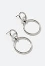 Prue Linked Smooth Metal Drop Earrings