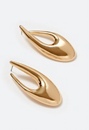 Raya Elongated Lightweight Metal Hoop Earrings