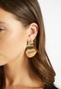 Remi Boho Smooth Metal Drop Earrings