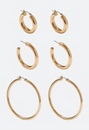 3-Pairs Sadie Mix Hoop Earrings Pack