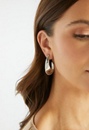 Tess Elongated Metal Hoop Earrings