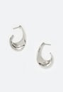 Tess Elongated Metal Hoop Earrings