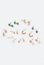 9-Pairs Bea Mix Pearl And Stud Earrings Pack