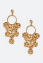 Flo Hammered Discs Chandelier Earrings