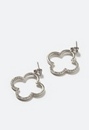 Carla Glass Stone Set Clover Shape Drop Earring
