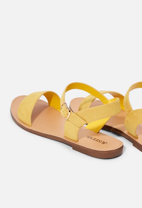 Kasi Flat Sandal Shoes in GOLDEN SPICE - Get great deals at JustFab