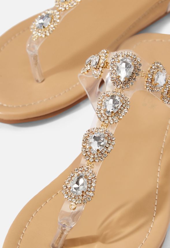 CELINE VERZIERTE ZEHENSTEGSANDALEN Schuhe in Transparent CELINE VERZIERTE ZEHENSTEGSANDALEN Schuhe in Transparent
