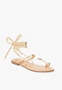 Brooke Ankle Tie Flat Sandal