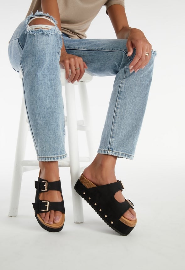 Abbie Platform Slide Sandal