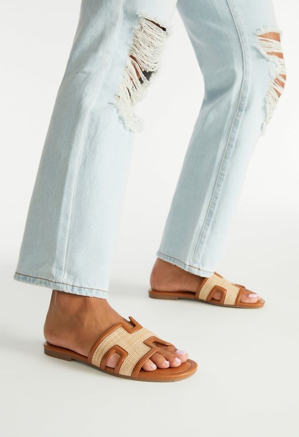 Becca Flat Slide Sandal