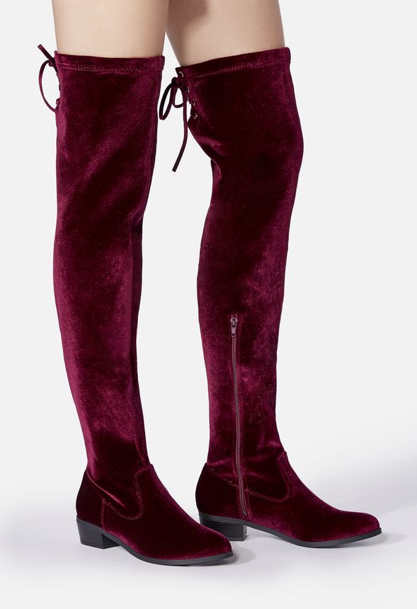 Abbie Stretch Over-The-Knee Boot Shoes 