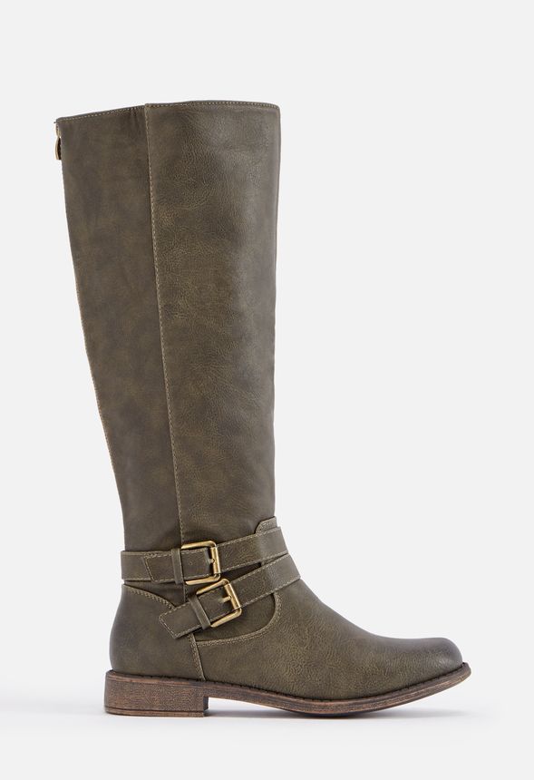 Fayla Buckle Flat Boot