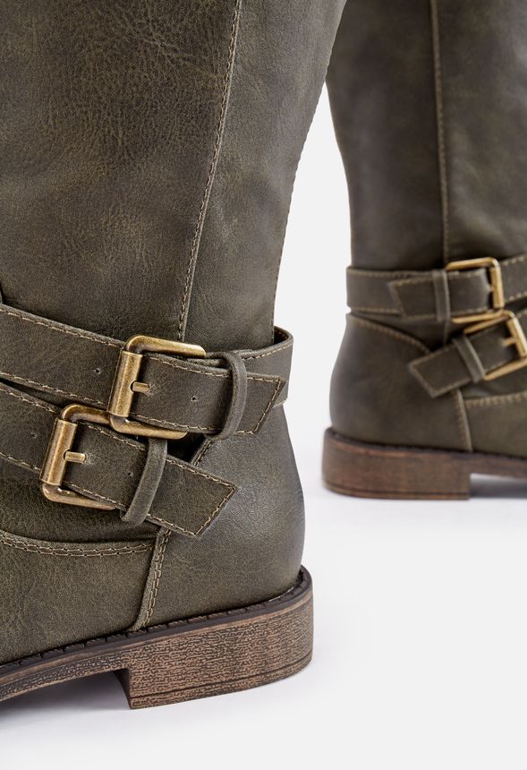 Fayla Buckle Flat Boot