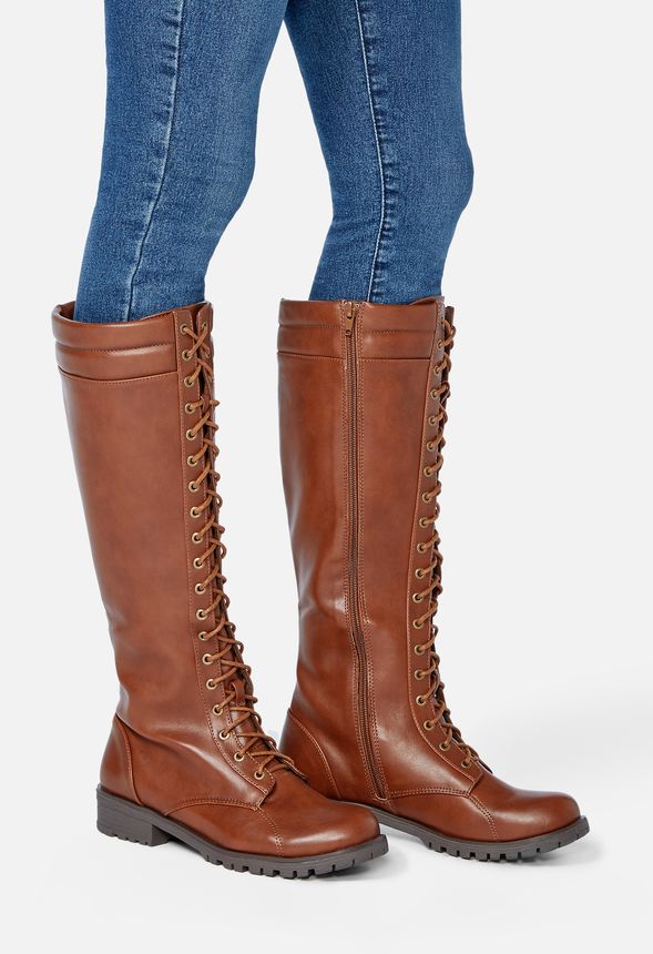 Cecily Lace-Up Tall Boot