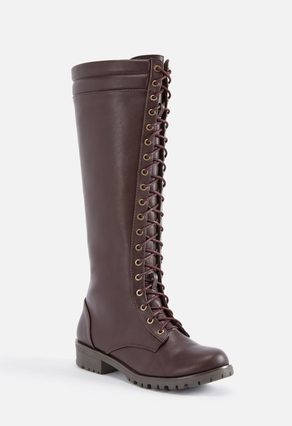 Cecily Lace-Up Tall Boot