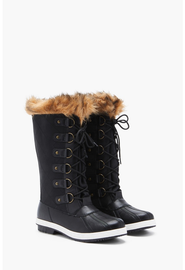 Marley quilted faux 2024 fur snow boot