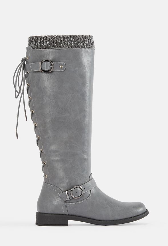 Justfab sweater clearance cuff boots