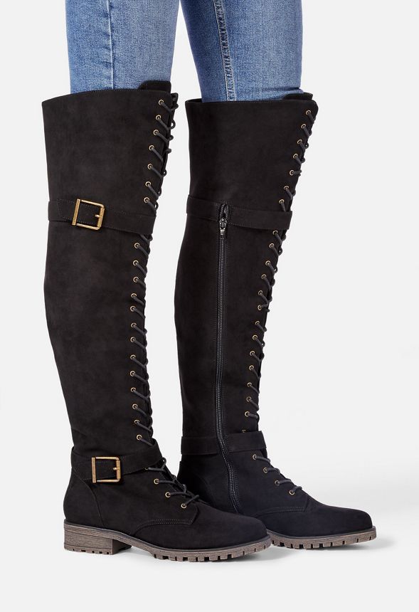 Piper thigh shop high combat boots