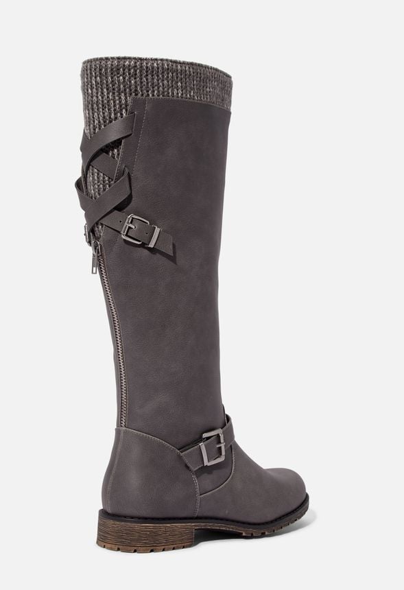 kala buckled flat boot