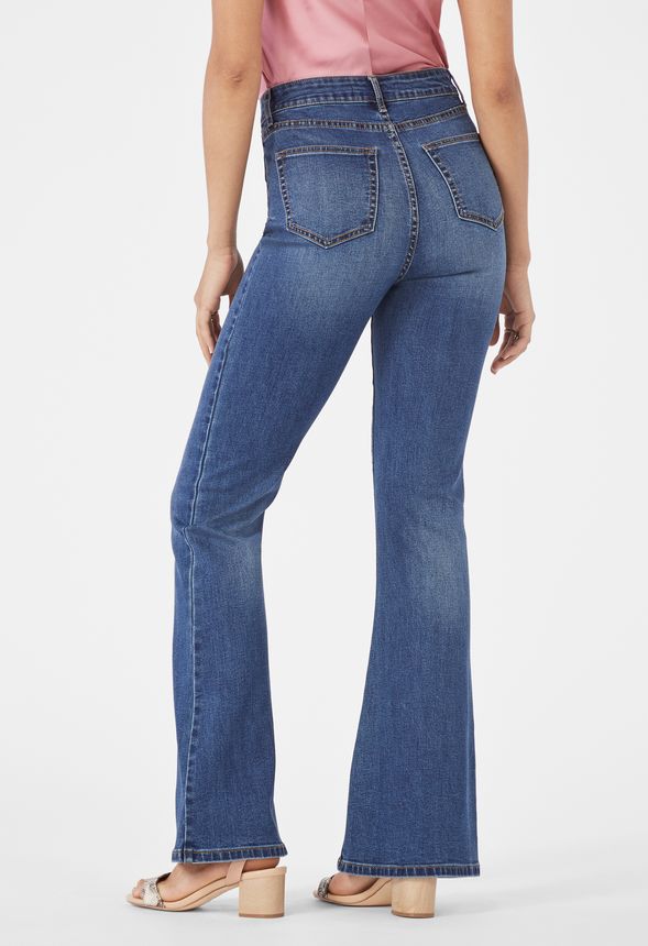 Patch Pocket Flare Jeans